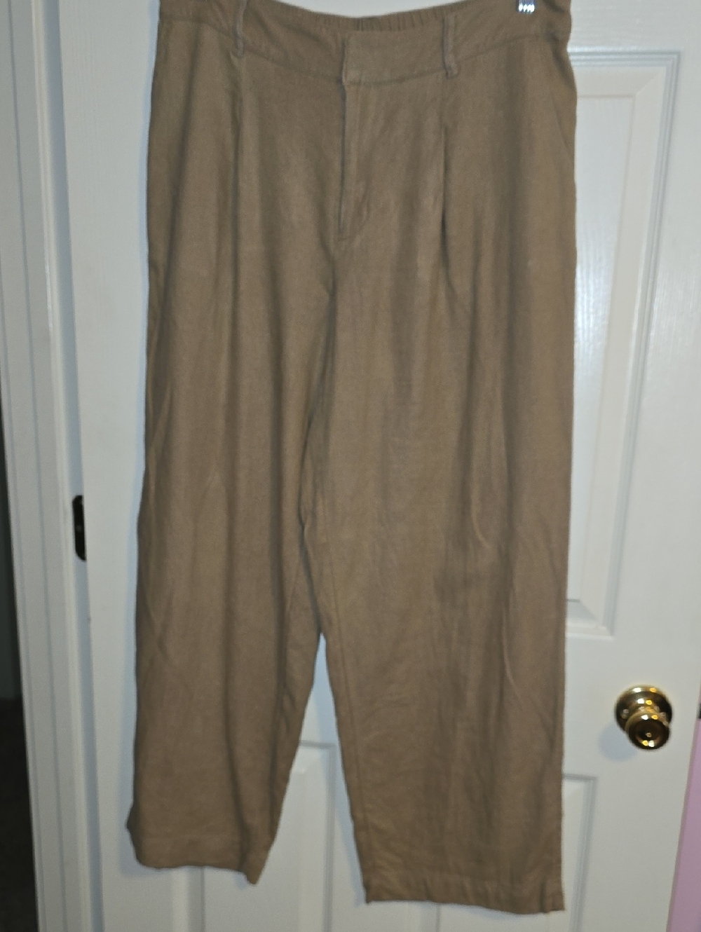 a new‎ day Wide-Leg Linen-Blend Pants in Tan